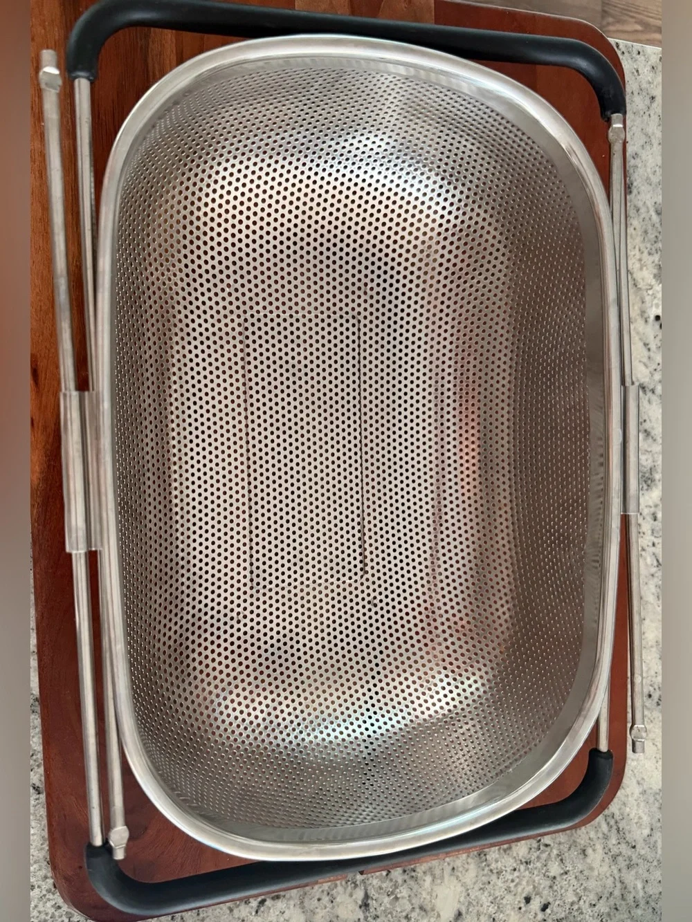 Crate & Barrel Adjustable Over-Sink Colander